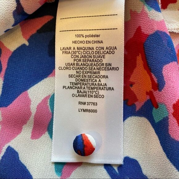 Laundry by Shelli Segal sleeveless floral blouse M - Picture 9 of 10